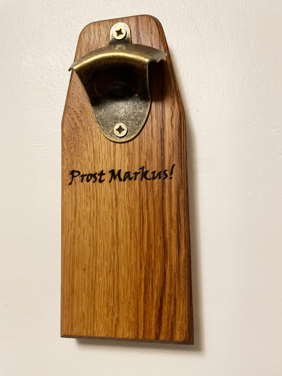 wandflaschenöffner mit magnet