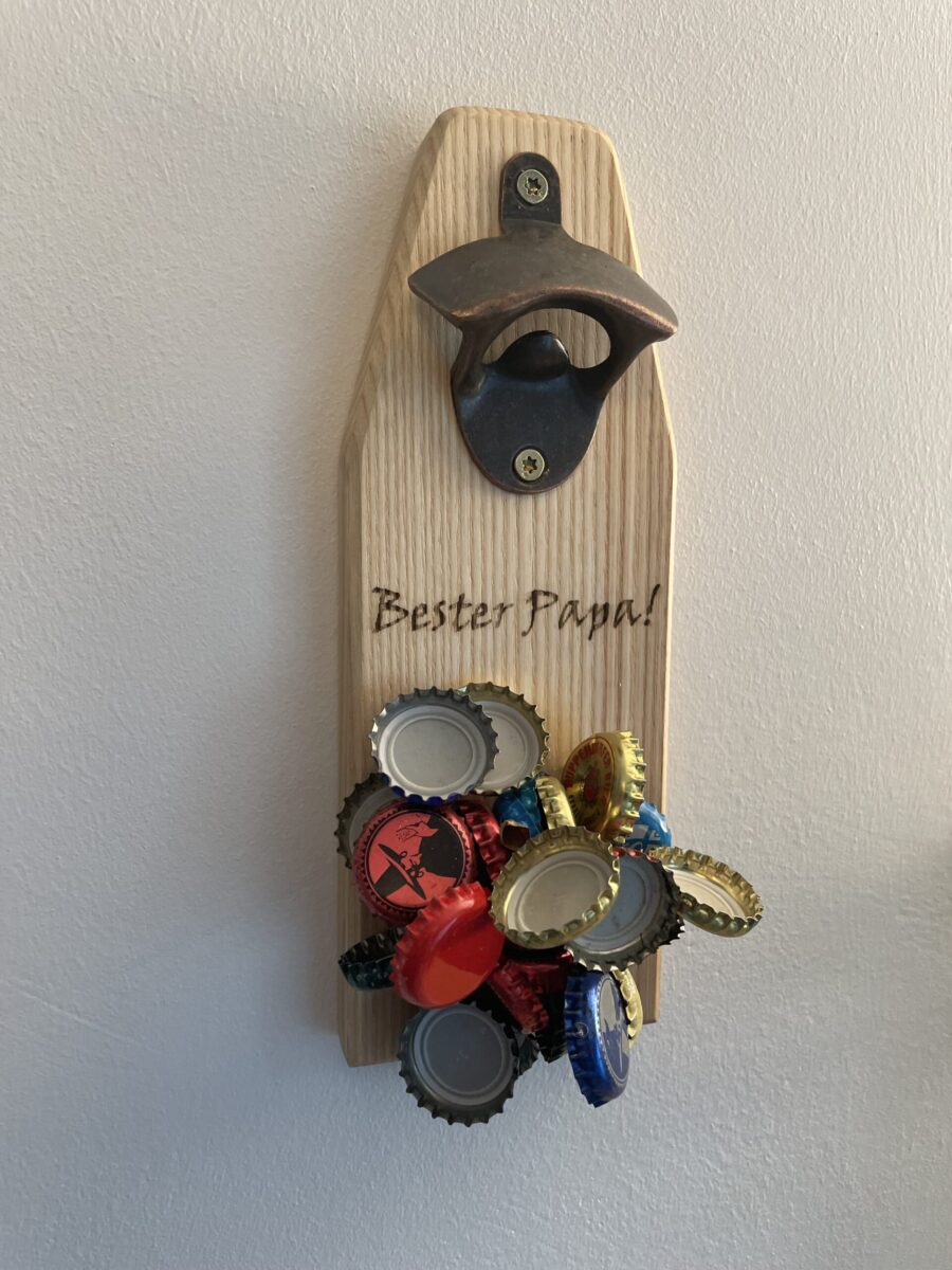 wandflaschenöffner mit magnet