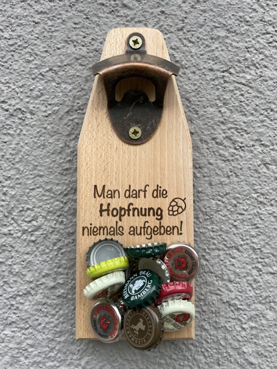 wandflaschenöffner mit magnet